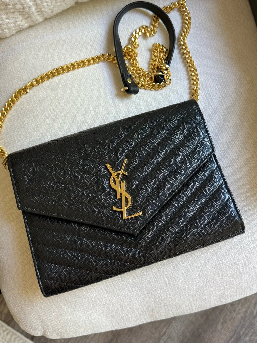 Saint Laurent YSL Cassandre Clutch Wristlet Bag